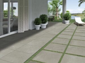 allée de jardin en carrelage