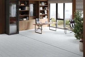 Sol PVC bois blanc